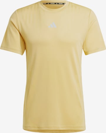 T-Shirt fonctionnel ADIDAS PERFORMANCE en jaune : devant