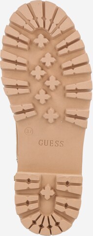 GUESS Schnürstiefelette 'Badae' in Beige