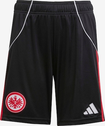 juoda ADIDAS PERFORMANCE Standartinis Sportinės kelnės 'Eintracht Frankfurt 25/26': priekis