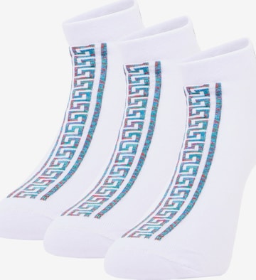 Carlo Colucci Sokken ' Deromedi ' in Wit: voorkant