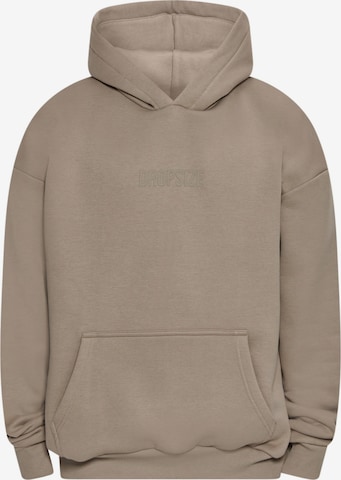 Sweat-shirt Dropsize en beige : devant