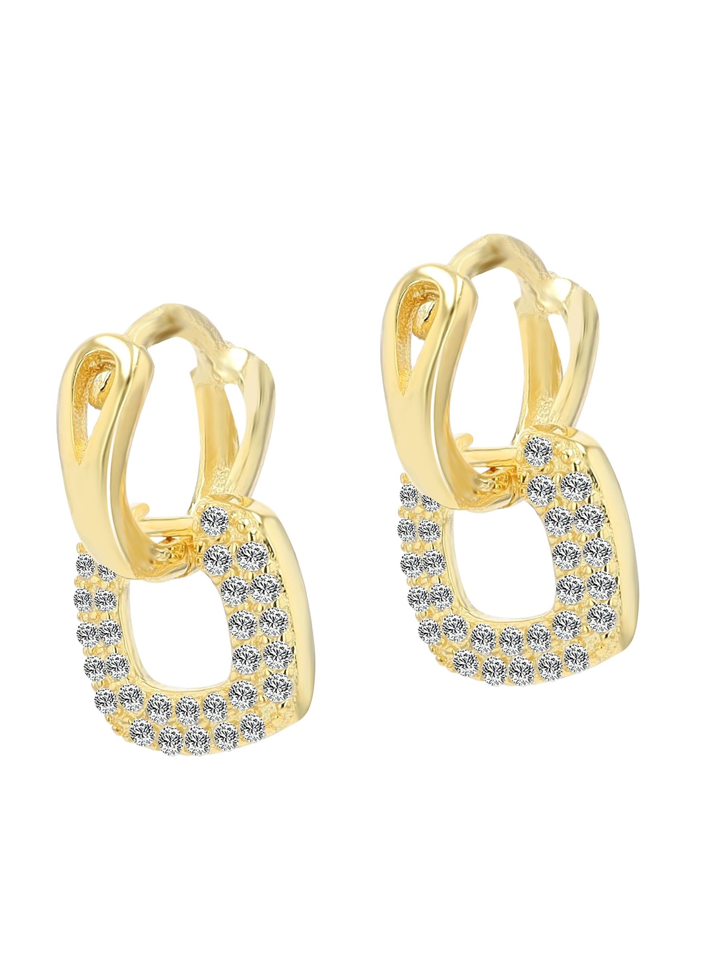 Akzent Ohrringe 'Raina, 925 Sterlingsilber, langlebig'‌‌‌‌‌‌‌‌‌‌ in Gold