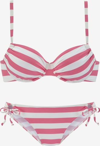 VENICE BEACH T-paitarintaliivi Bikini värissä vaaleanpunainen: edessä