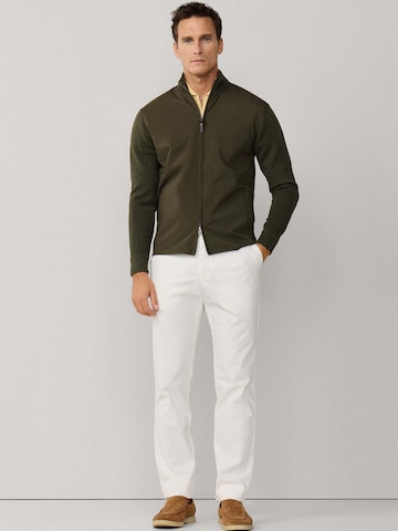 Giacca di mezza stagione 'TRAVEL NY/KNIT FZ HYB' di Hackett London in verde