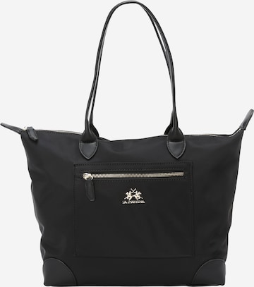 La Martina Shoulder Bag 'LUANA' in Black: front