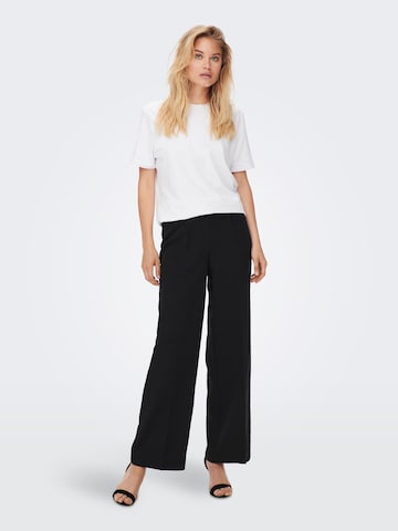 ONLY Wide leg Pleat-Front Pants 'Wendy' in Black