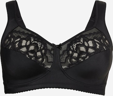 SHEEGO T-shirt Bra in Black: front