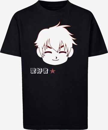 T-Shirt 'Manga Boy Japan' F4NT4STIC en noir : devant
