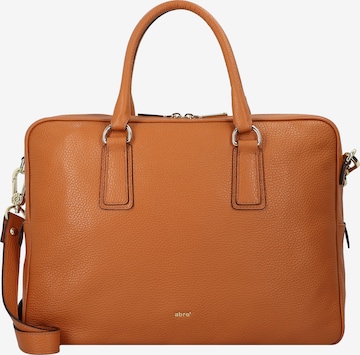 ABRO Document Bag 'Adria' in Brown: front