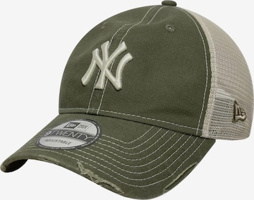 NEW ERA Pet 'New Era 9TWENTY Trucker MLB Cotton Canvas New York Yankees Cap' in Groen: voorkant