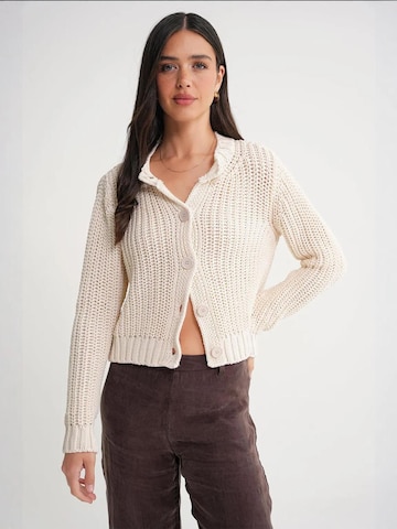 MixRay Strickjacke in Weiß: Vorderseite