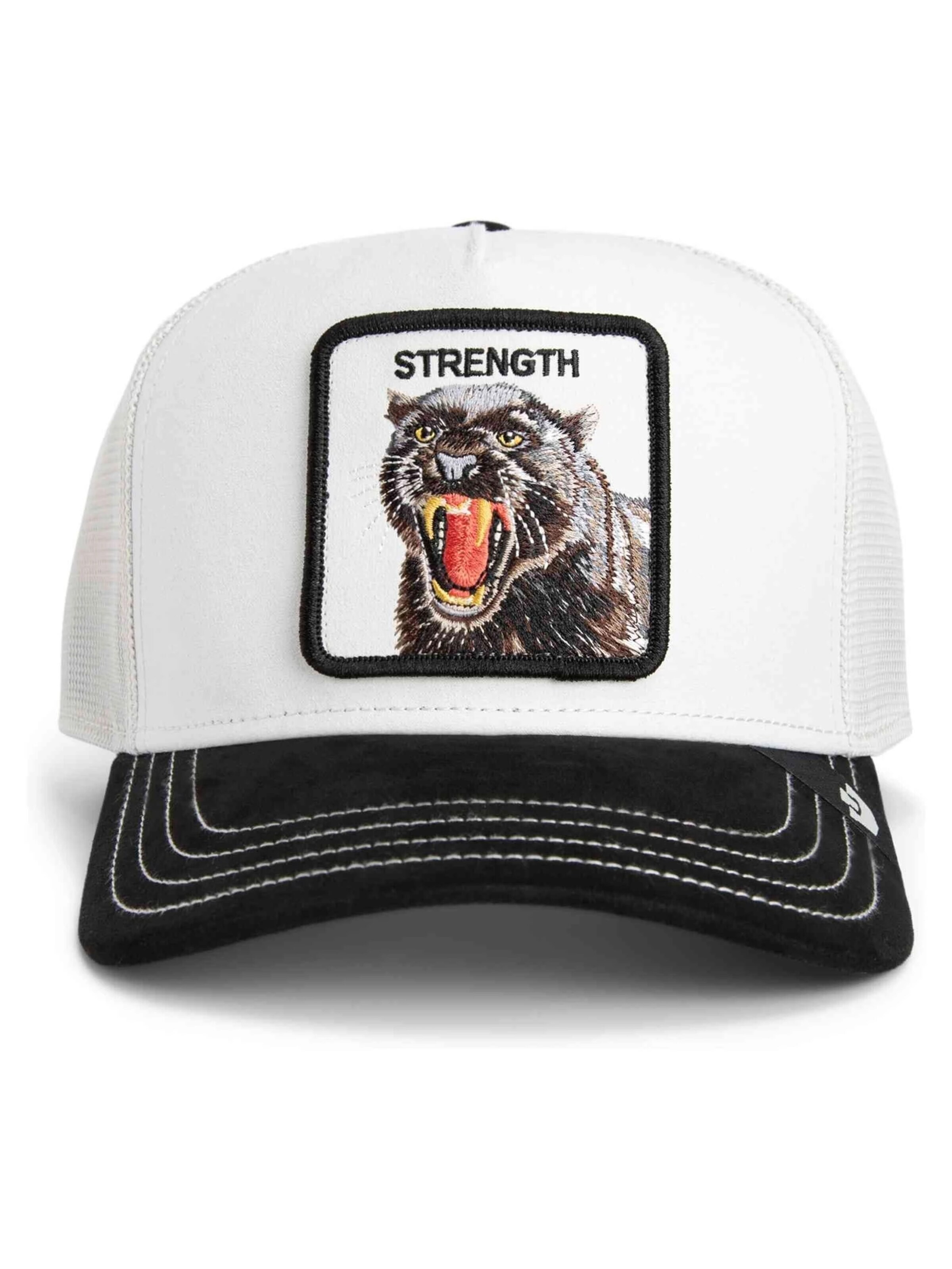 GOORIN Bros. - Gorra 'Gorra goorin bros blanca pantera suede panther trucker cap' en blanco: frente