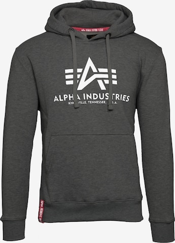 ALPHA INDUSTRIES Sweatshirt in Grey: front