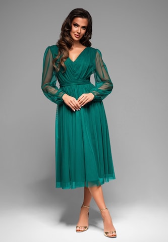 Ombre Abendkleid in Grün: Vorderseite