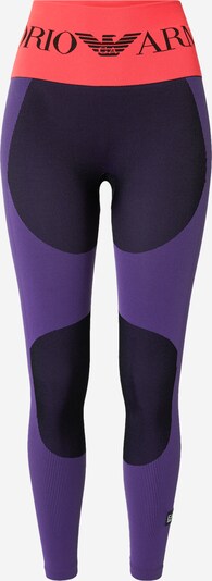 EA7 Emporio Armani Športne hlače | lila / rdeča / črna barva, Prikaz izdelka