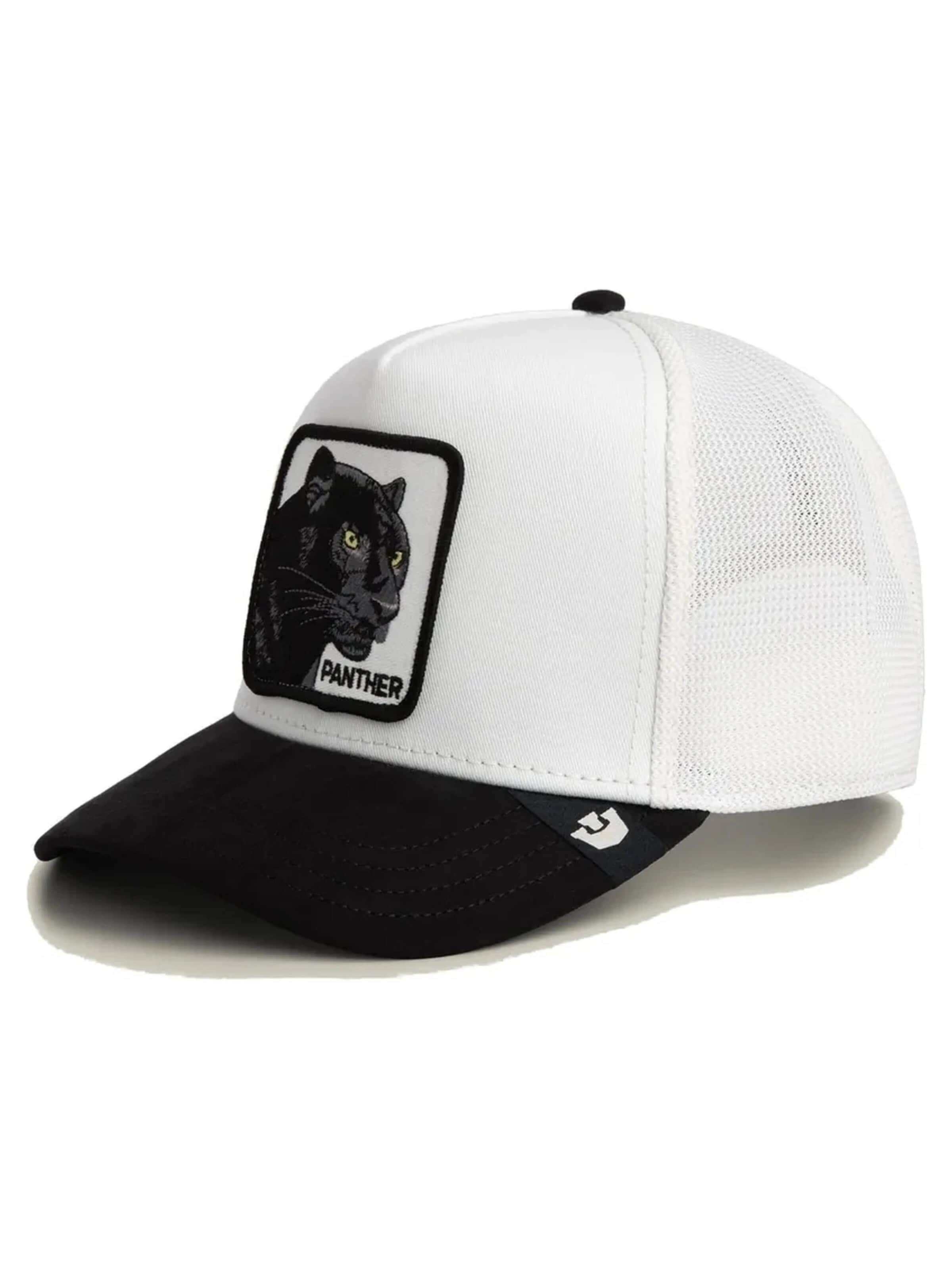GOORIN Bros. - Boné 'Gorra goorin bros blanca pantera suede black panther trucker cap' em branco: frente