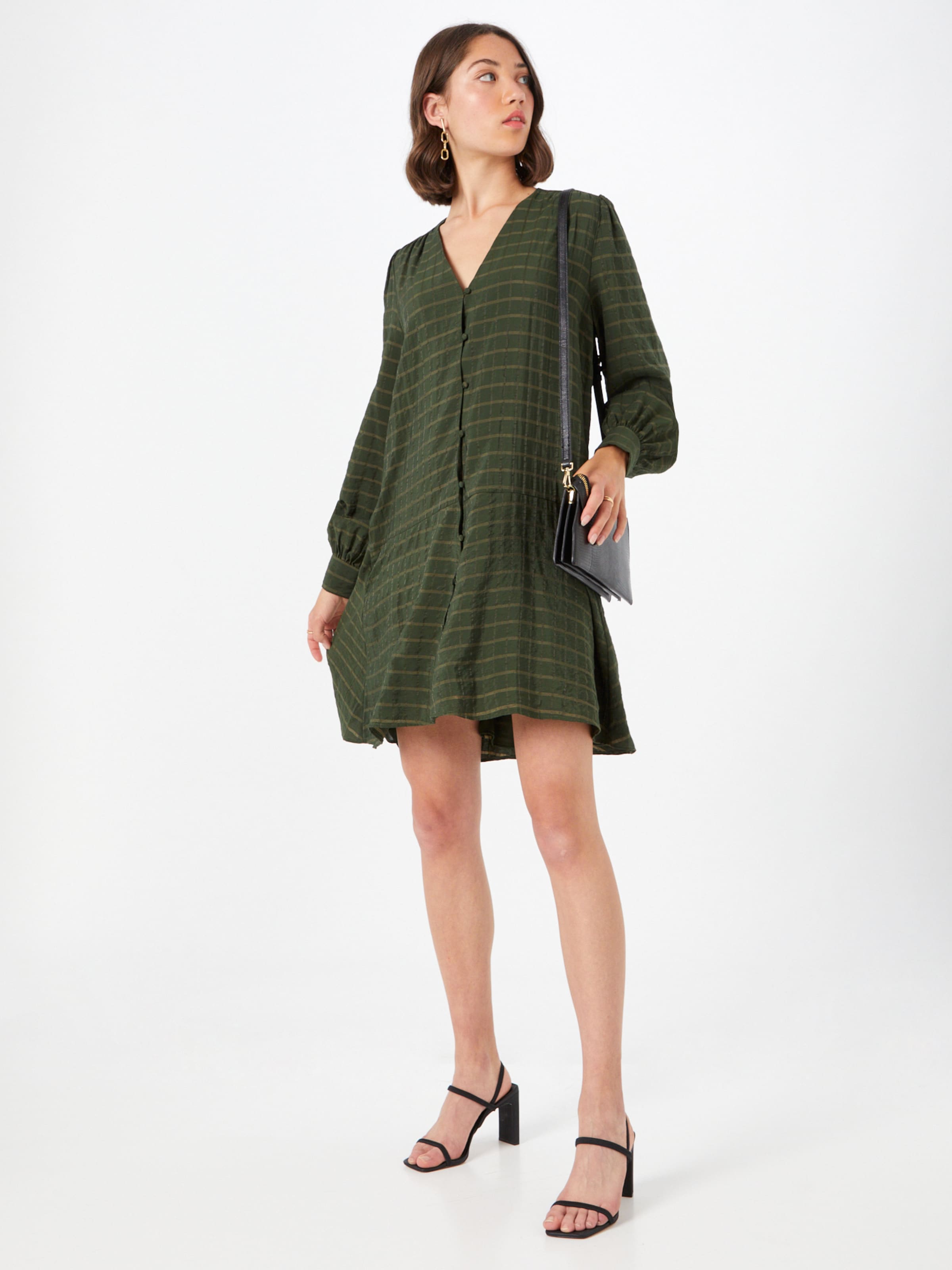 Premium Robe-chemise JETTA Samsoe Samsoe en Olive, Vert Foncé 