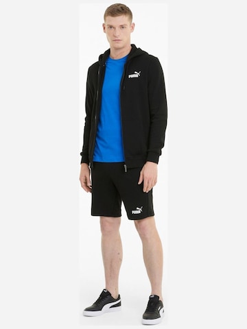 Giacca di felpa 'Puma Essentials Full-Zip Logo' di PUMA in nero