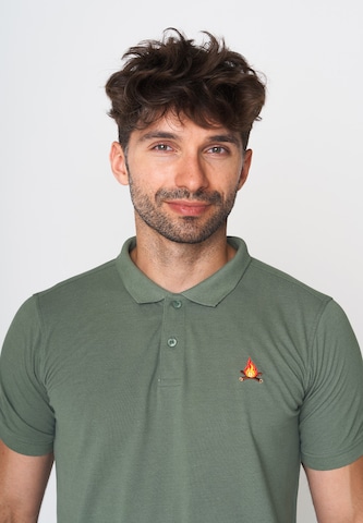 GREENBOMB Shirt 'Lifestyle Fire' in Groen