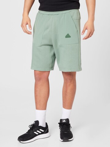 ADIDAS SPORTSWEARregular Sportske hlače 'City Escape' - zelena boja: prednji dio