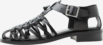 Basutės su dirželiais 'Next-Wagon' iš BRONX, spalva – juoda, Prekių apžvalga