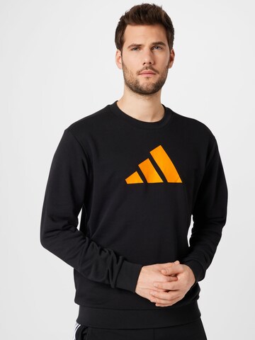 ADIDAS PERFORMANCE Športna majica 'Future Icons Crew' | črna barva: sprednja stran