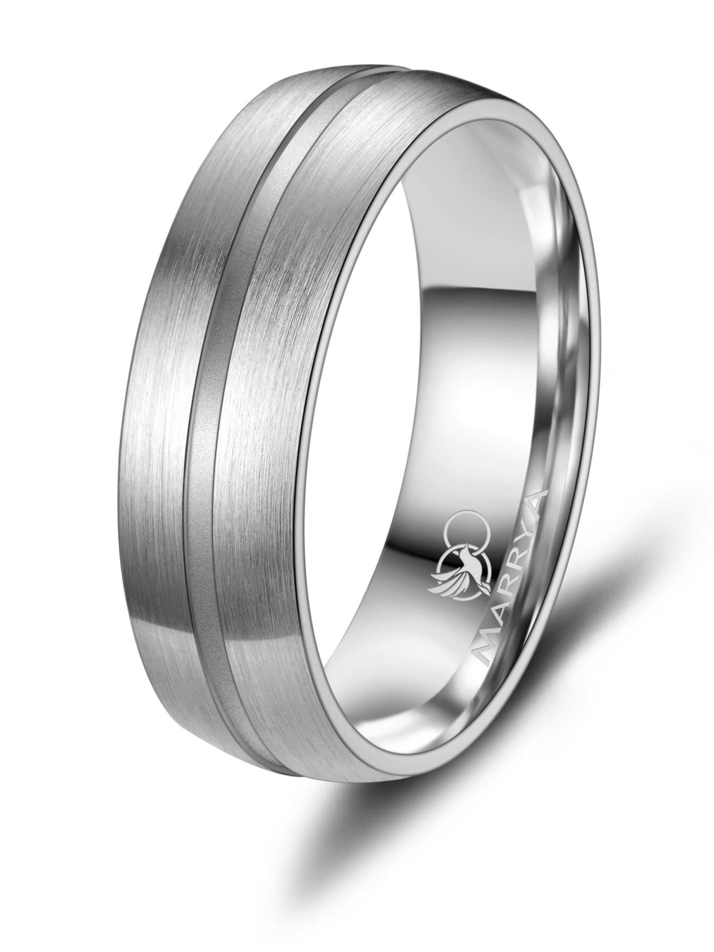 MARRYA Ring 'MARRYA TI-08 Ehering aus Titan' in Silver