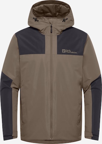 JACK WOLFSKIN Outdoor jacket 'Jasper' in Brown: front