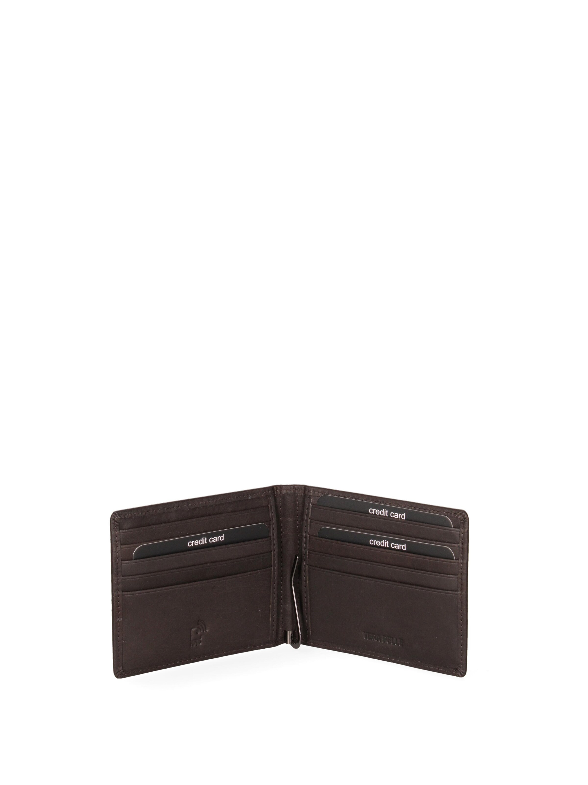 Portamonete 'Portafoglio Uomo Vera Pelle con Tasche Portacarte - EC Contemporary Coveri' di EC Contemporary COVERI in marrone