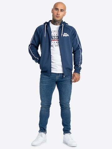 LONSDALE Sweatvest 'Achavanich' in Blauw