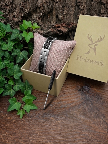 Holzwerk - Pulsera 'SCHURMSEE' en plata