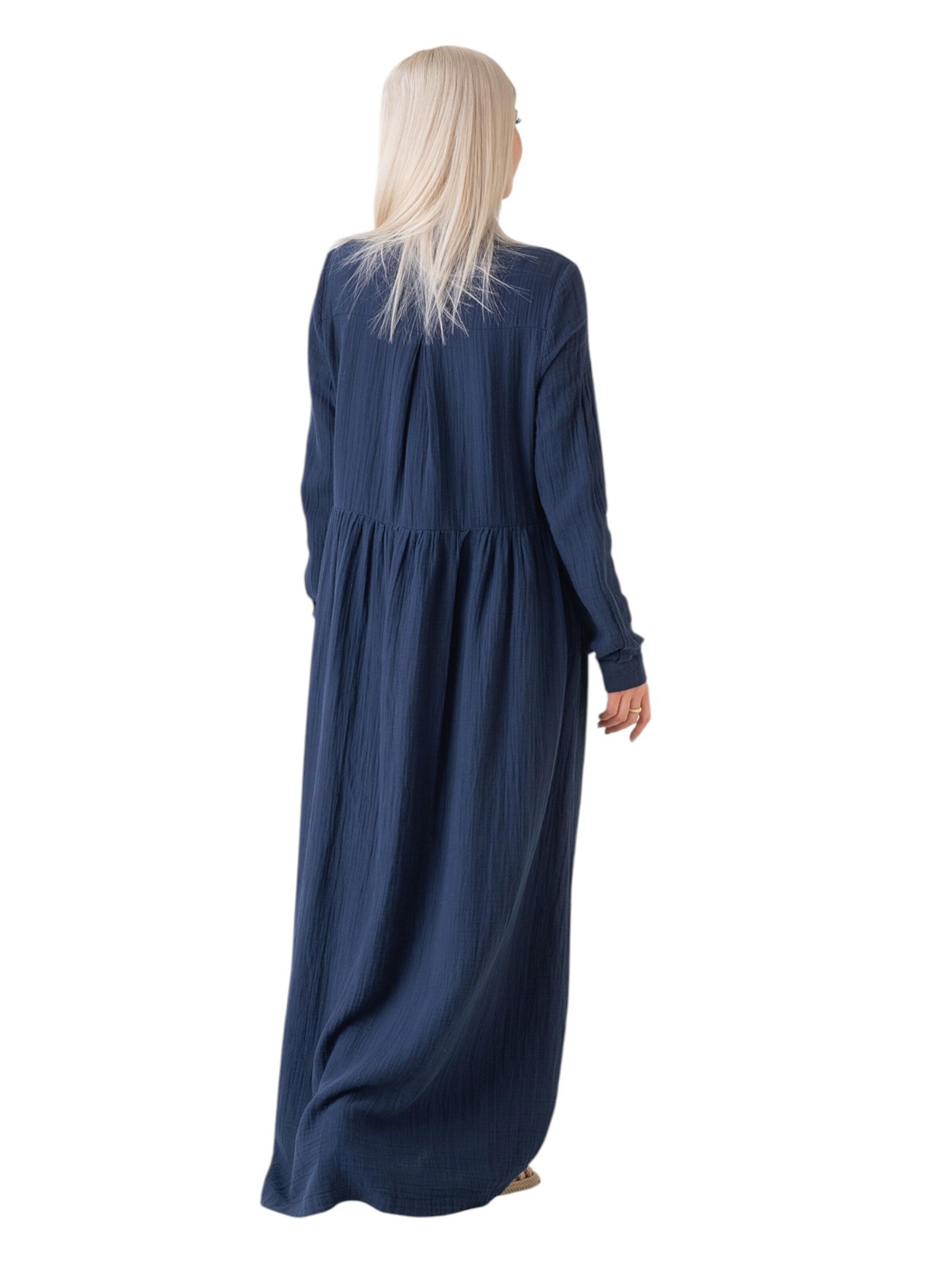 WENOR - Vestido camisero 'SABRA' en azul