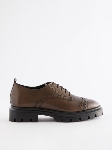 Next Lace-Up Shoes in Brown