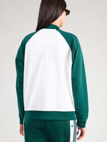 ADIDAS ORIGINALS Tepláková bunda - Biela