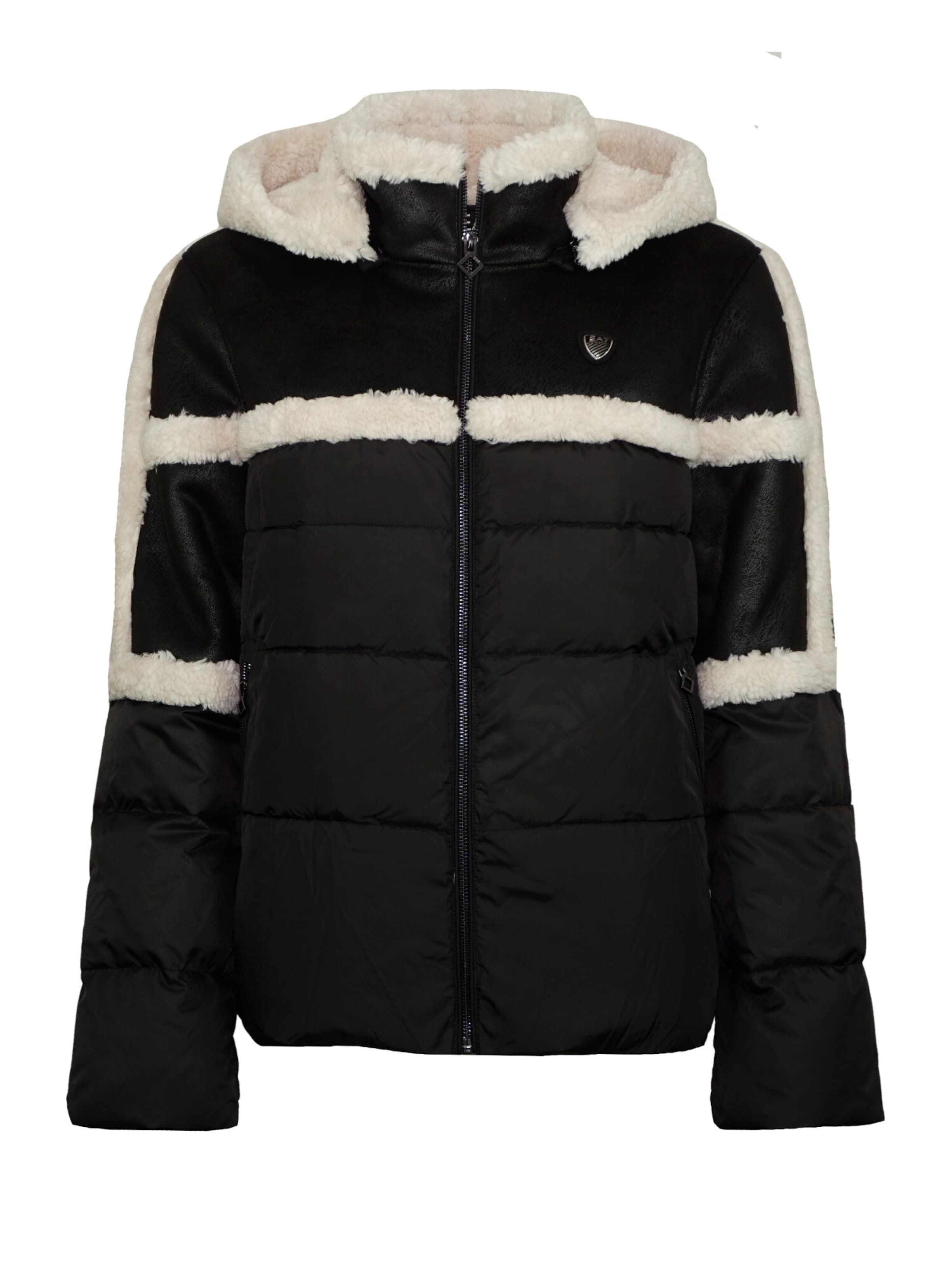 Veste d’hiver EA7 Emporio Armani en noir : devant