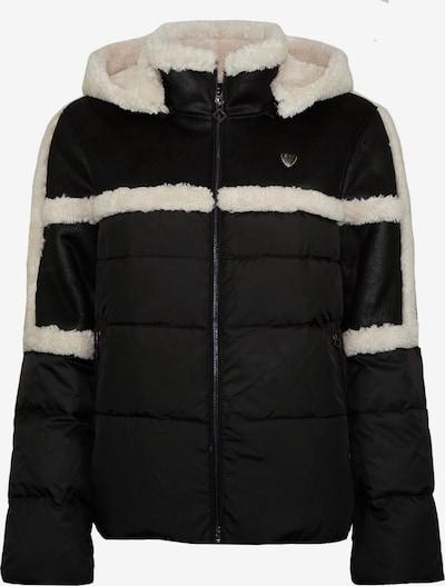 EA7 Emporio Armani Zimná bunda, veľkosť L - čierna / biela ako vlna, Produkt