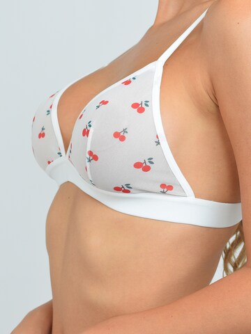 Orchibelle Triangle Underwear Sets in White