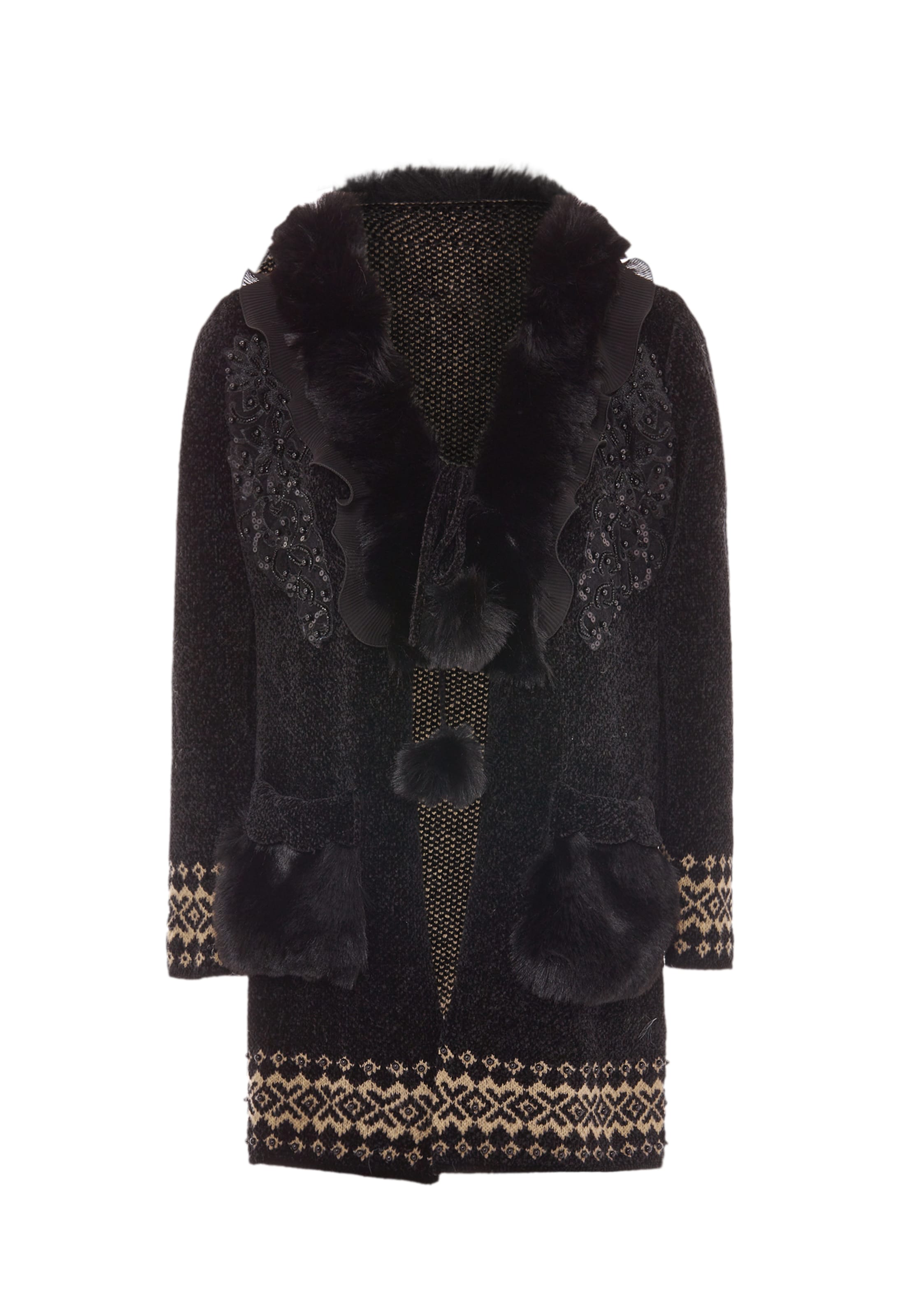 faina Kardigan – černá: přední strana