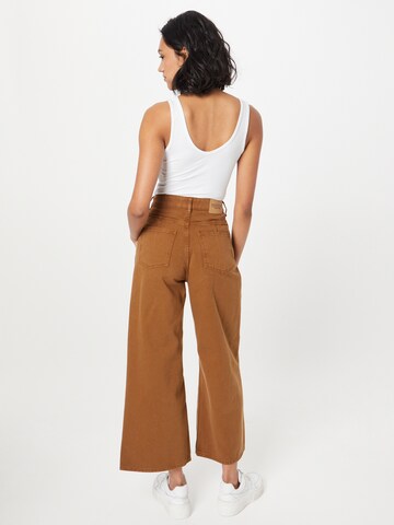 Wide leg Jeans 'Ariel' de la People Tree pe maro