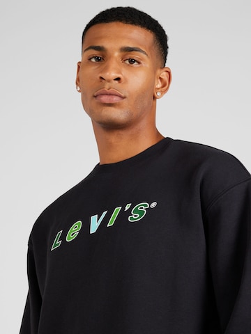 LEVI'S ® Sweatshirt 'Relaxd Graphic Crew' i blå