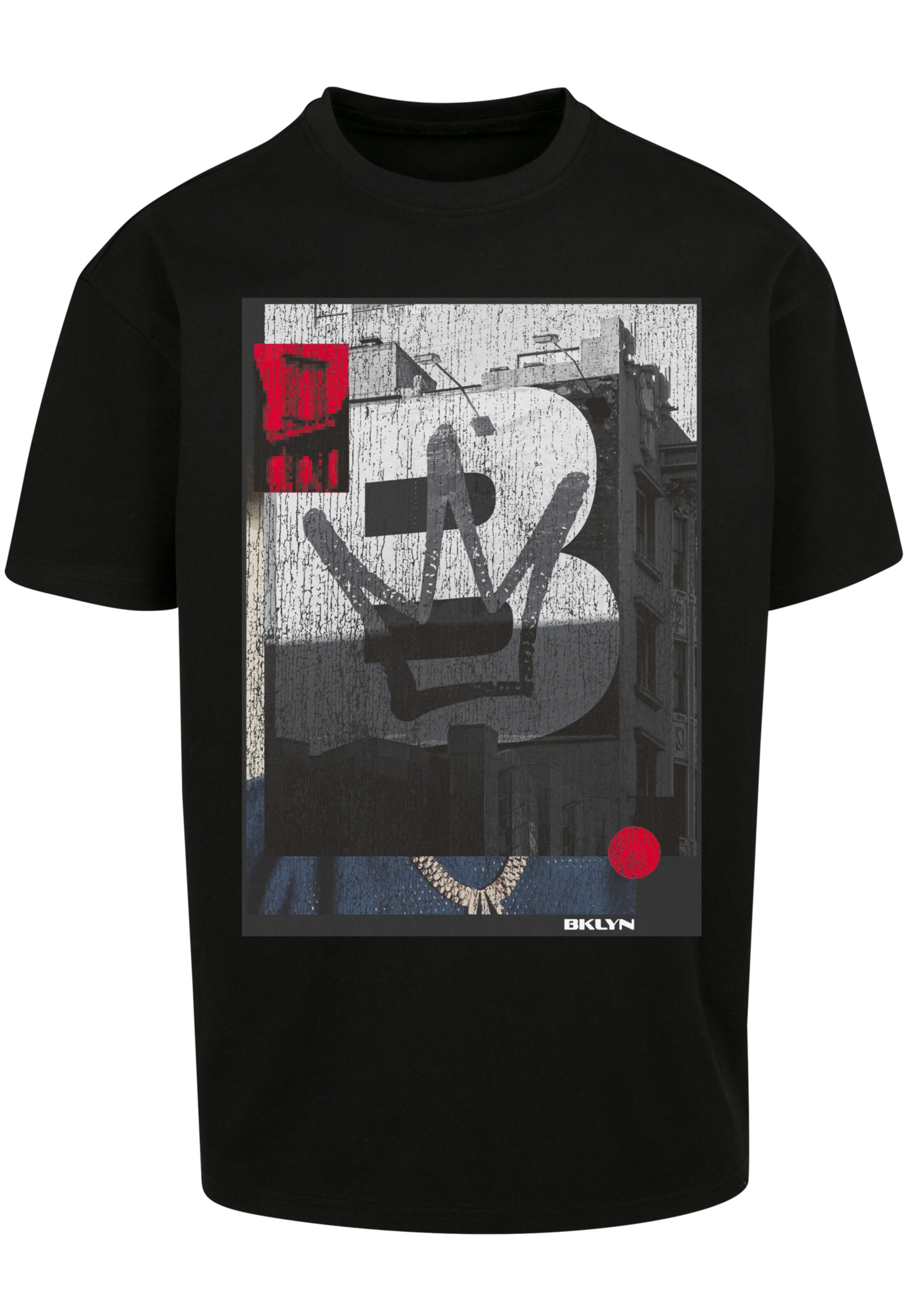 Mister Tee Shirt in Black: front