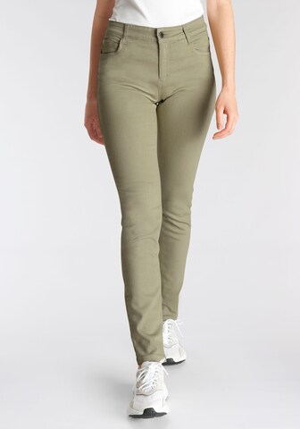 wonderjeans Skinny Jeans in Green: front