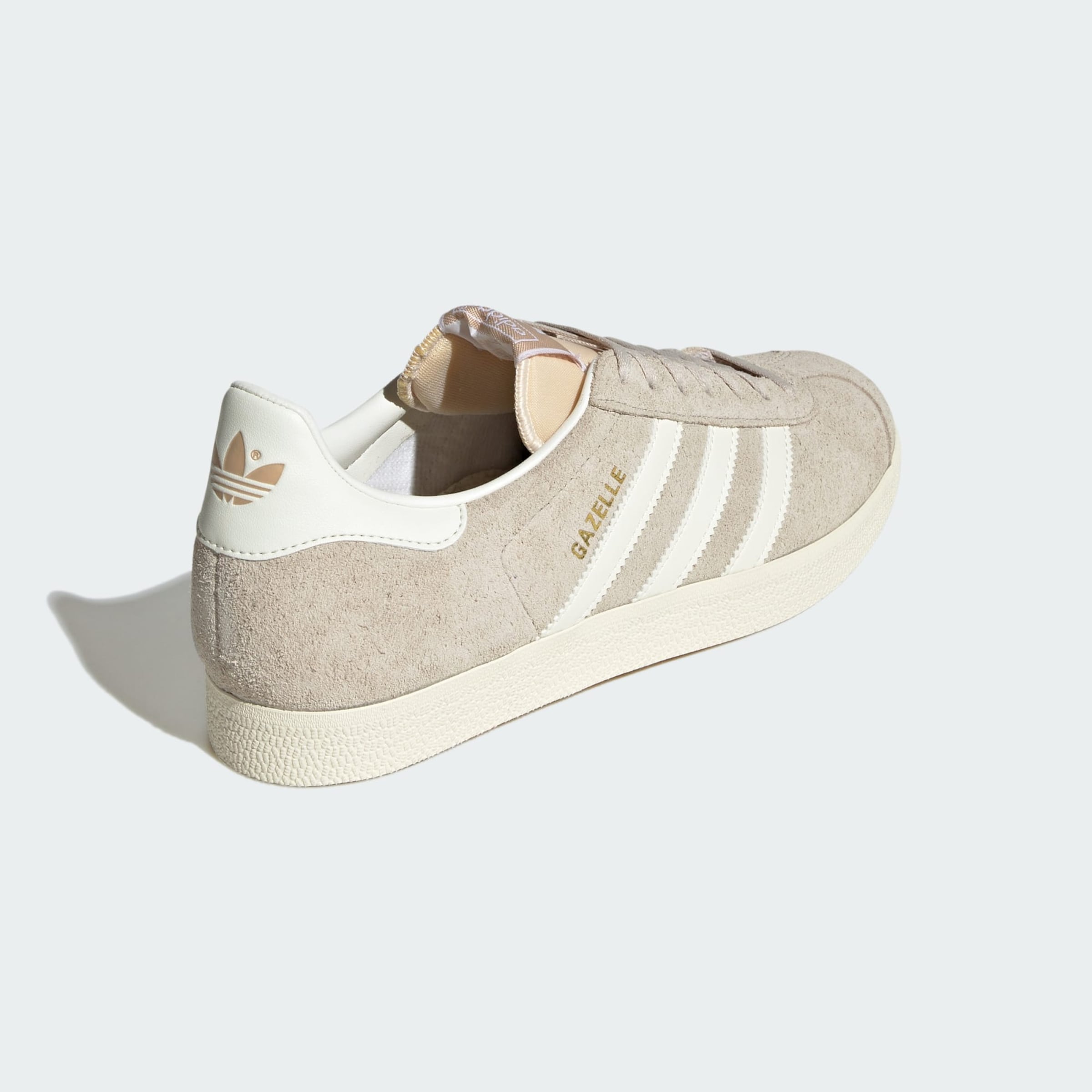 Adidas gazelle beige paillette sale