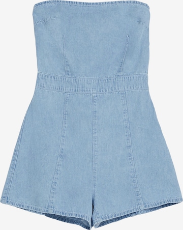 Bershka Jumpsuit in Blue: front