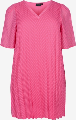 Robe 'MYA' Zizzi en rose : devant