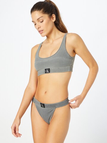 Calvin Klein Swimwear Regular Bikini Bottoms in Grey