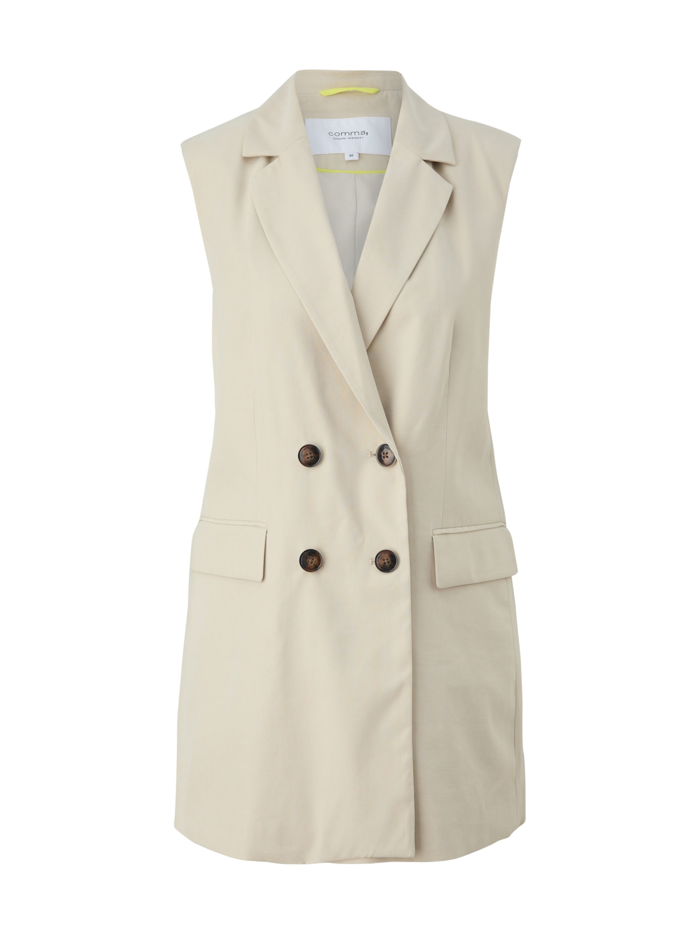 comma casual identity Γιλέκο σε μπεζ: μπροστά