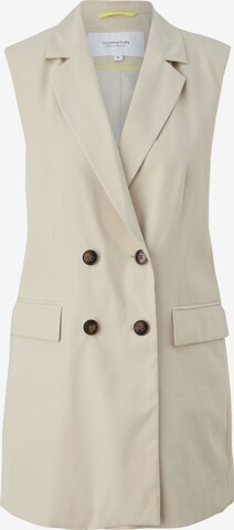 Gilet comma casual identity en beige : devant