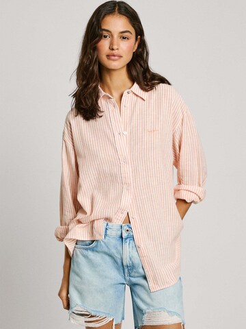 Camicia da donna 'Dream' di Pepe Jeans in arancione: frontale