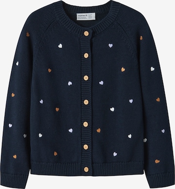 mėlyna NAME IT Kardiganas 'NMFTEART': priekis